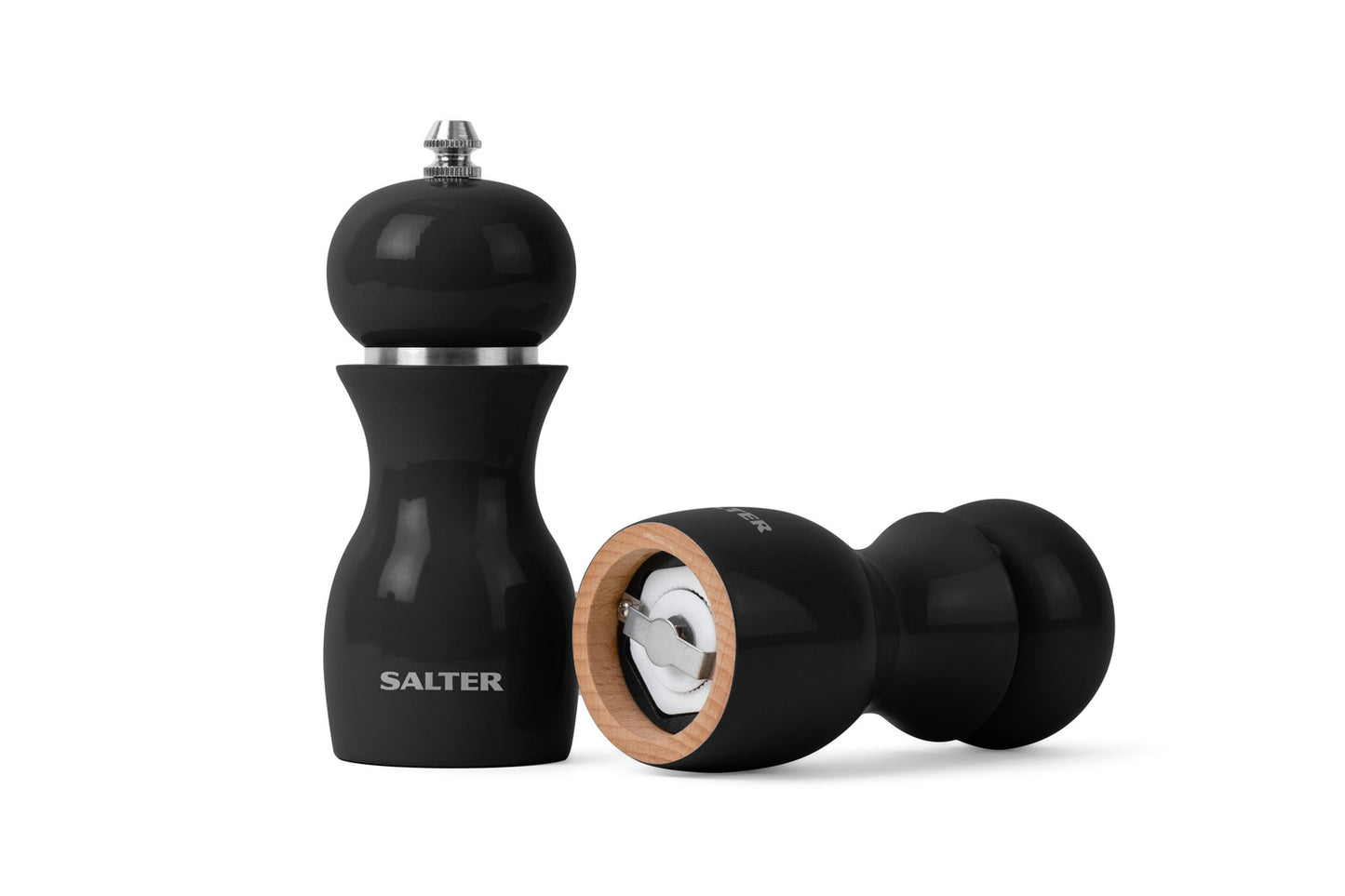 Salter Black Gloss Salt & Pepper Mills
