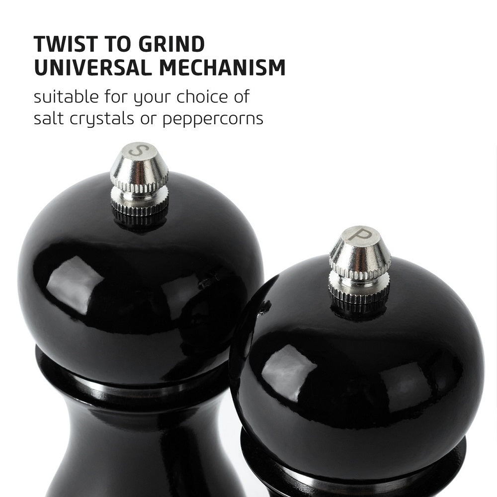 Salter Black Gloss Salt & Pepper Mills
