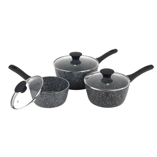 Salter Megastone Thermo Collar 3pc Pan Set